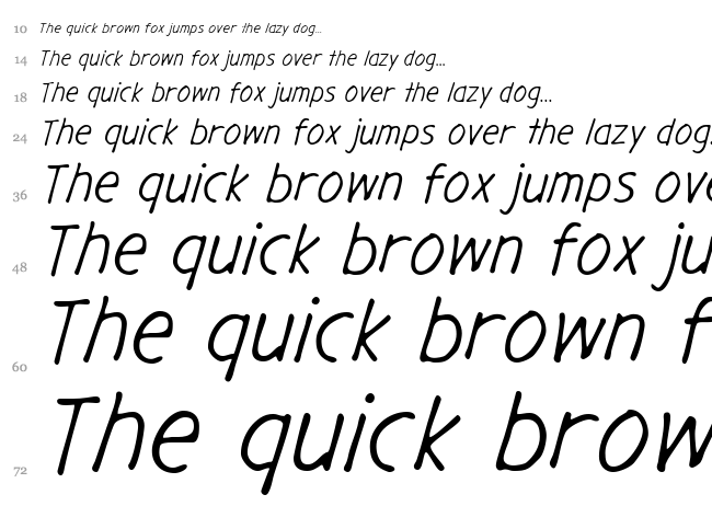 Gargle font waterfall
